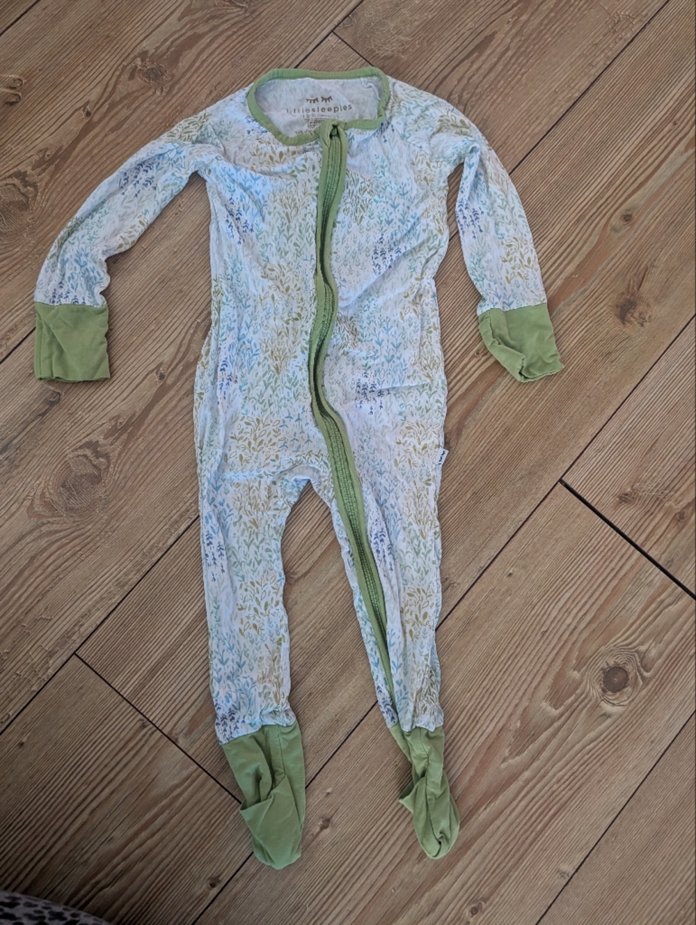 Little Sleepies Green Botanical